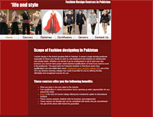 Tablet Screenshot of fashiondesigncourses.com.pk